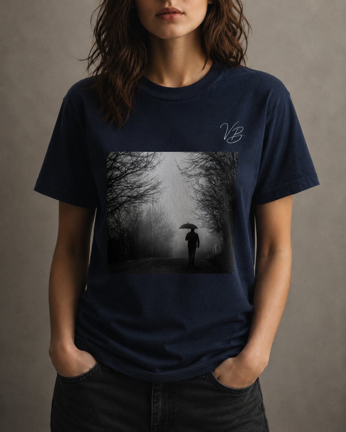 Tricou Navy / Logo & Tipografie
